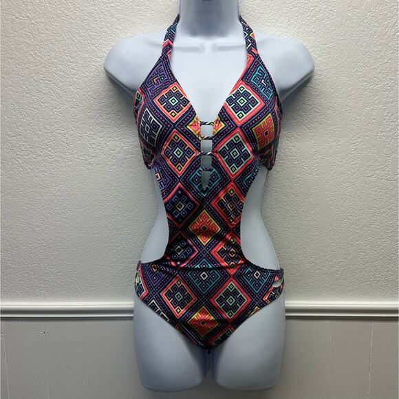 EUC! SLICK By BARI Women’s Sz L (US) Sz G (Mexico) One Piece SEXY Swimsuit, K576 - Picture 4 of 16